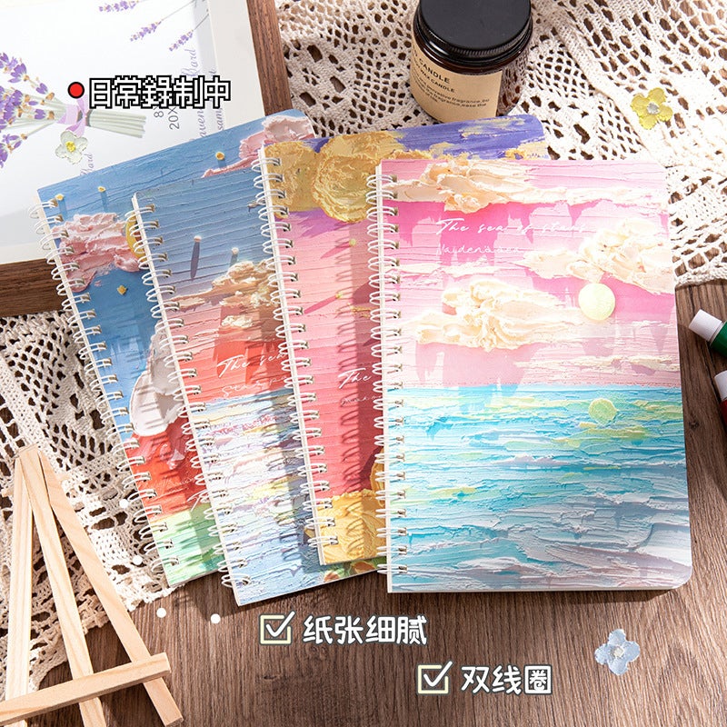 Cartoon Cute A5 Coil Student Classroom Loose-Leaf Notebook Notebook Kindergarten Small Gift Notebook - Image 3